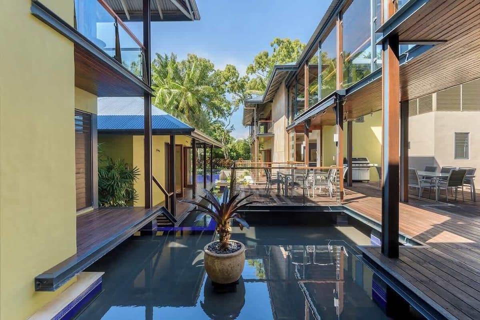 Alfresco dining and evenings under the stars, with reflections ponds adding a touch of serenity
