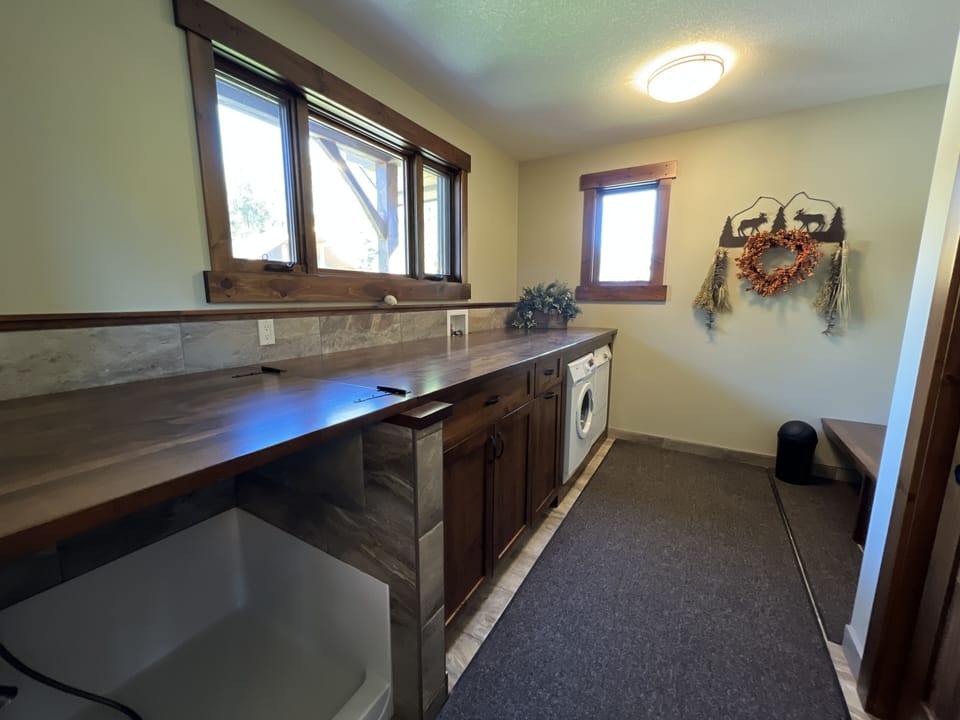 Enjoy the convenience of full laundry facilities during your stay. Our well-equipped laundry room provides you with the freedom to pack lighter and stay fresh. 