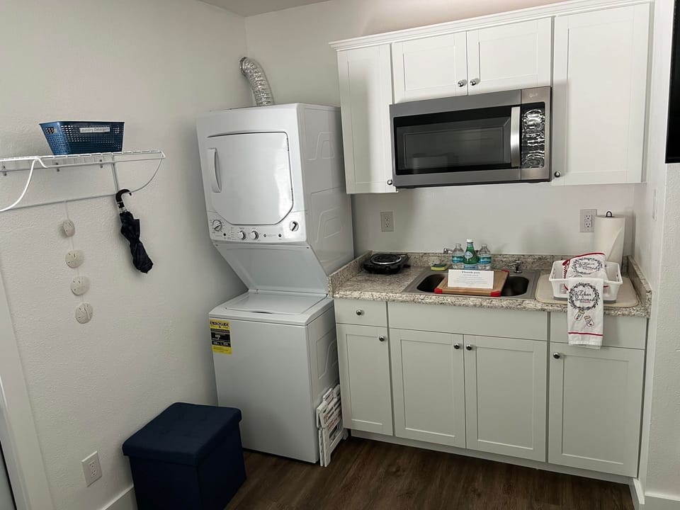 kitchenette and laundry