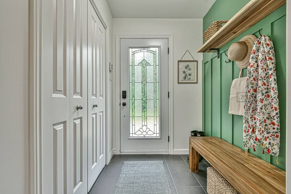 Lobby with large wardrobe