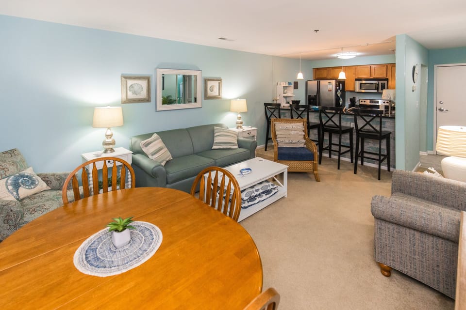 Living room with sleeper sofa