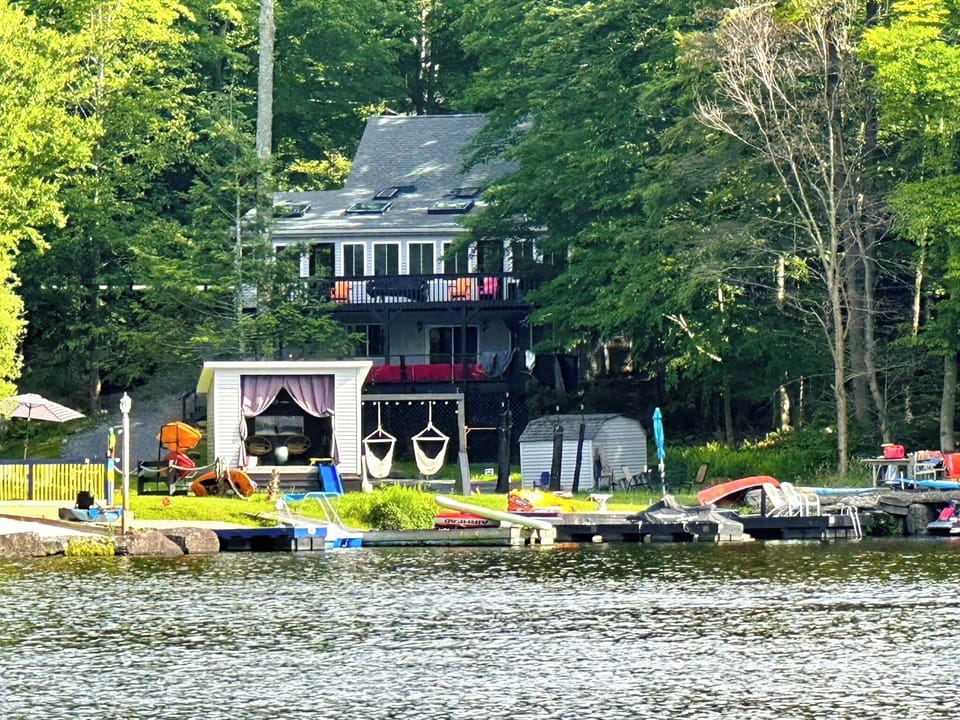 View of the house from Roamingwood lake