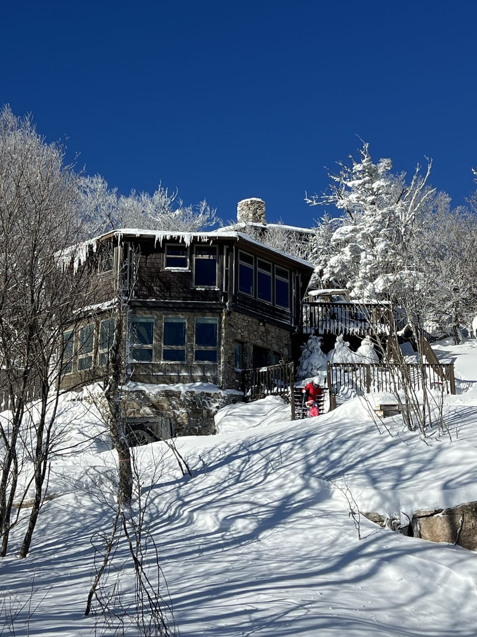 View of the house from the top of lift 1 (Lower Shawneehaw)