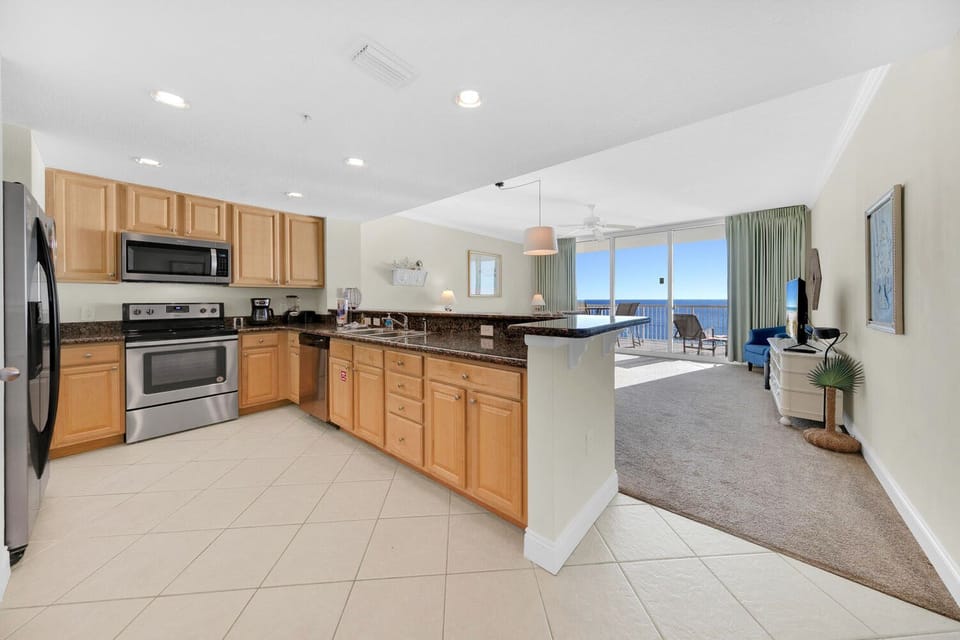 Kitchen to living view