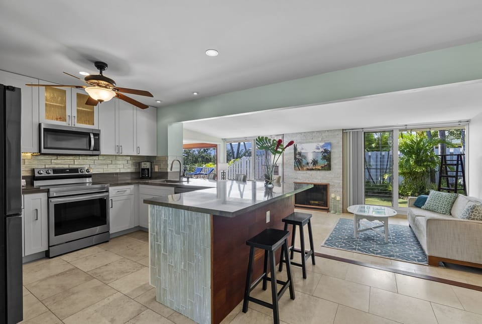 Flow seamlessly from one space to the next with this open floorplan