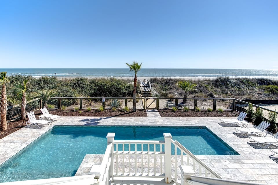 Pool views from the porch