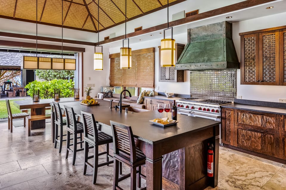 Seating for everyone in the kitchen... the heart of the home