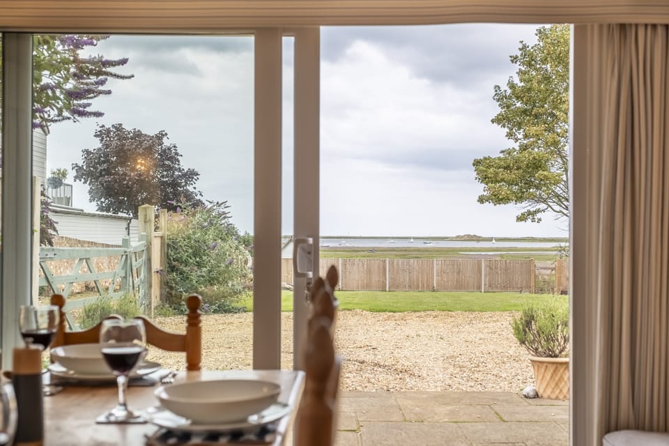 Ground floor: Looking out to the marshes ...