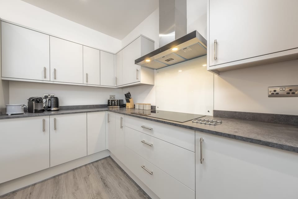 Ground floor: A well-equipped kitchen awaits