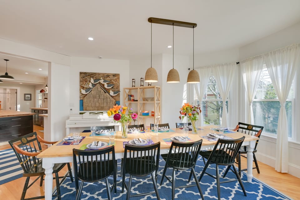 Dining Area | Dishware/Flatware | Trash Bags/Paper Towels | High Chair