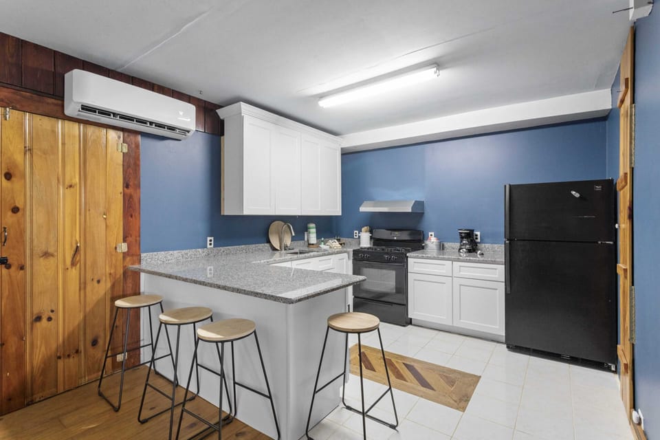 Lower Level Kitchen with Bar Seating