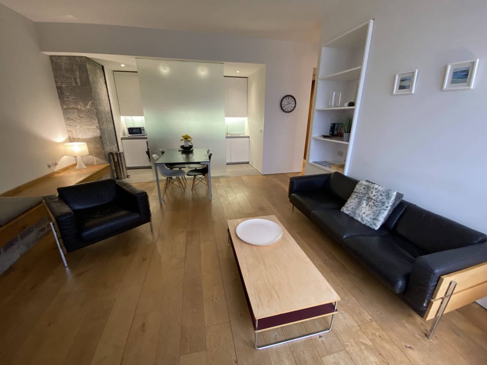 Living area with River Tamar view
