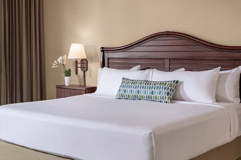 Comfortable room with bed