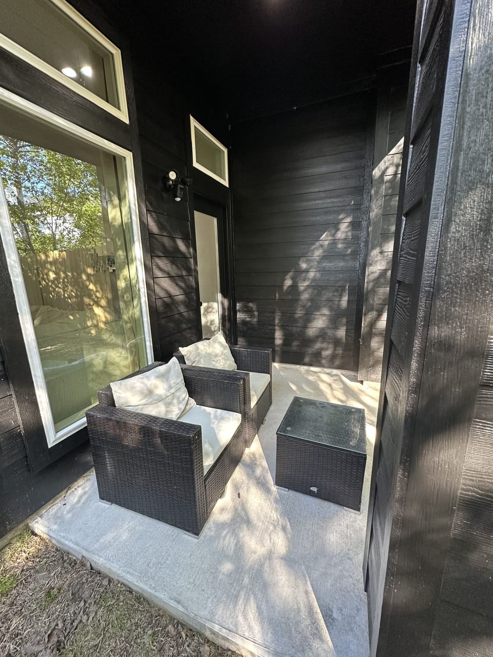 Covered backyard patio