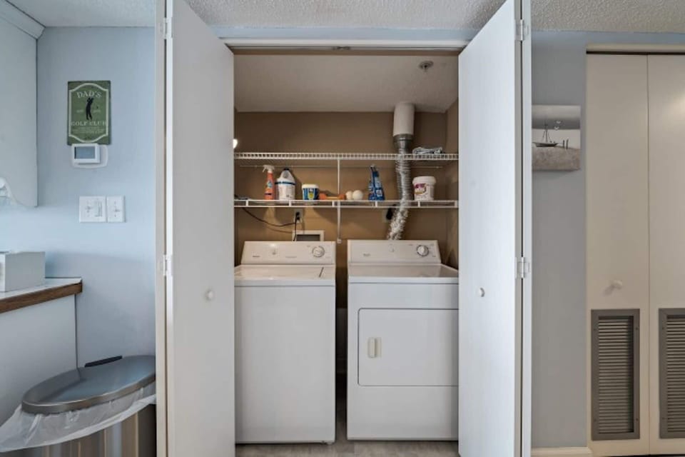 You may pack light-the washer and dryer are on-site.