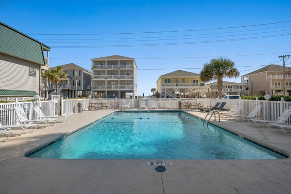 Take a cool dip in the sparkling pool.