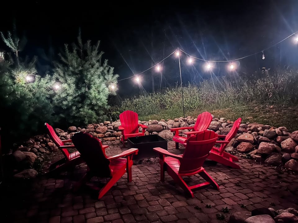 Tucked just off the beaten path, Whispering Pines feels like a true escape.
Quiet, private, and perfectly peaceful—this is your place to slow down, recharge, and unwind under the glow of the string lights.