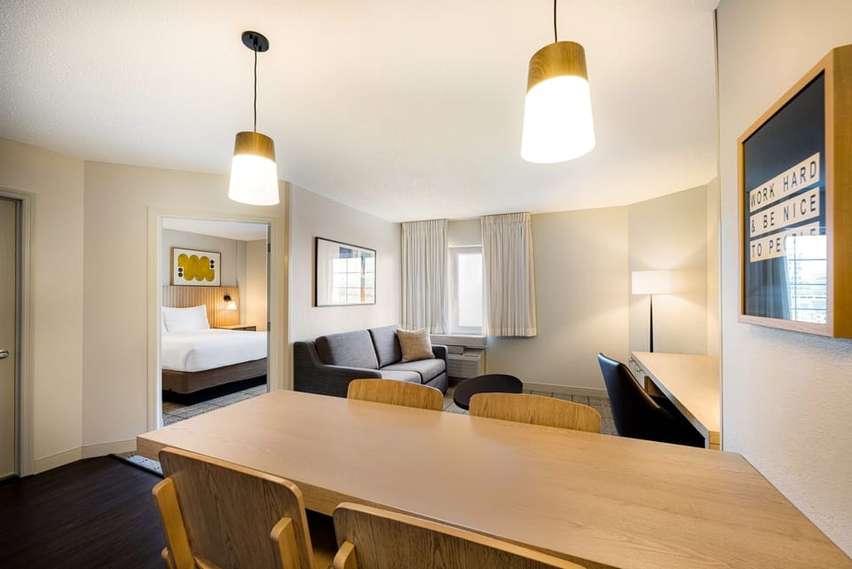 Gather for meals and linger over conversation in comfort.