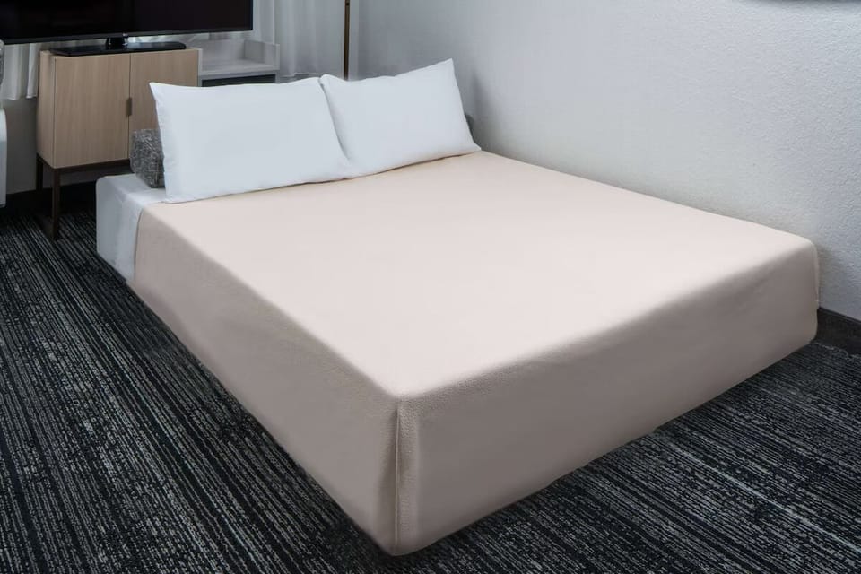 Stretch out comfortably on the king bed after a busy day