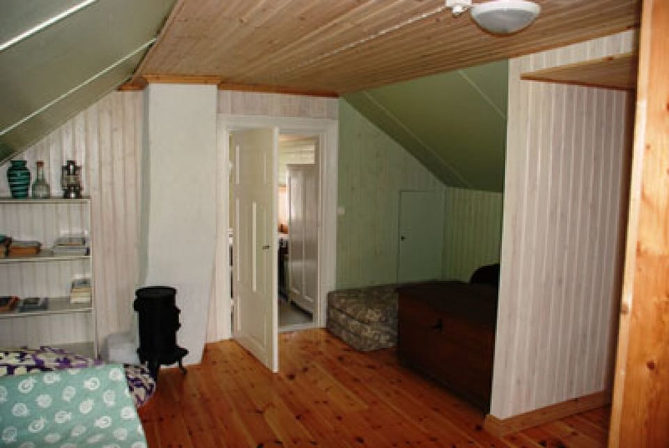 upstairs