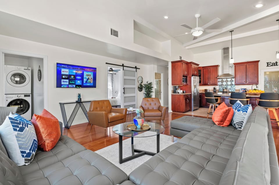 Bright, airy, and modern-this living room is the ultimate hangout spot
