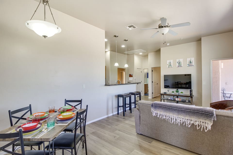Dining Area | Dishware/Flatware | Trash Bags/Paper Towels