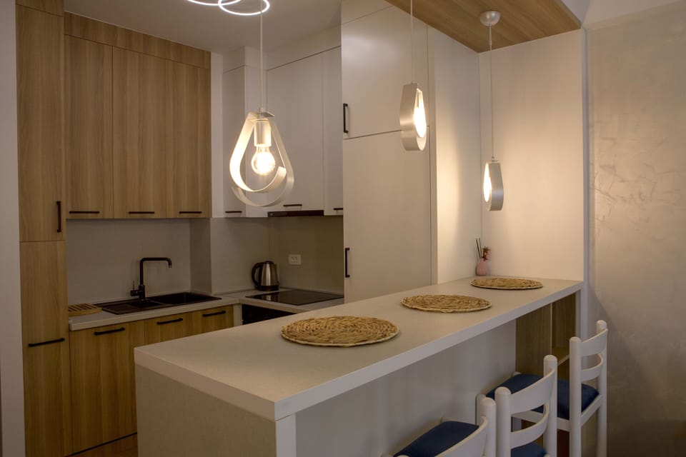 Dining area and kitchen