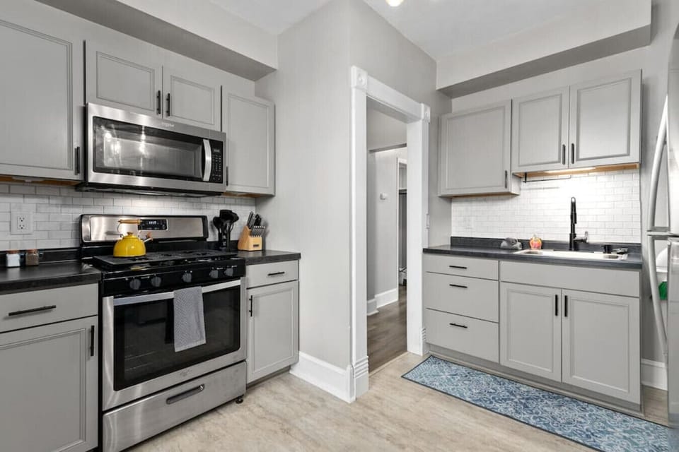 Spacious and updated kitchen.
