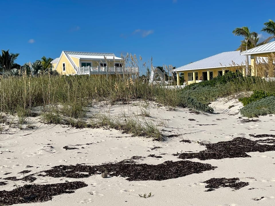 Coach house from the beach