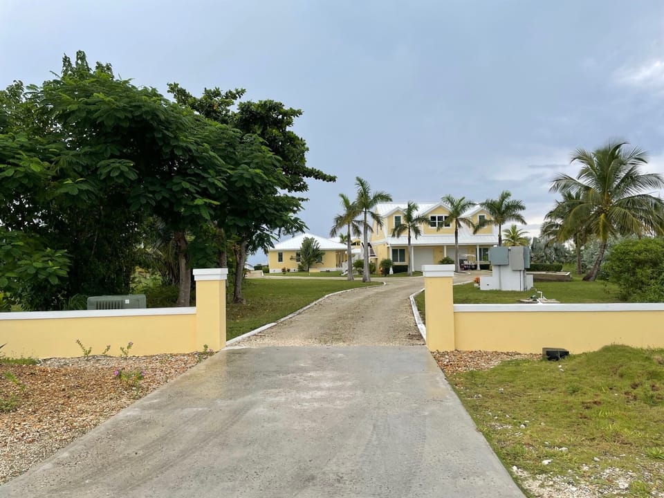 Entrance to our home.  The coach house is the first building.