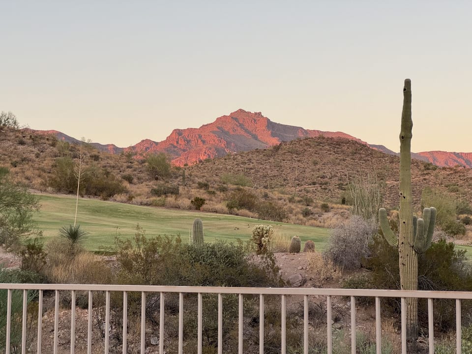 Superstition Mountain View from patio