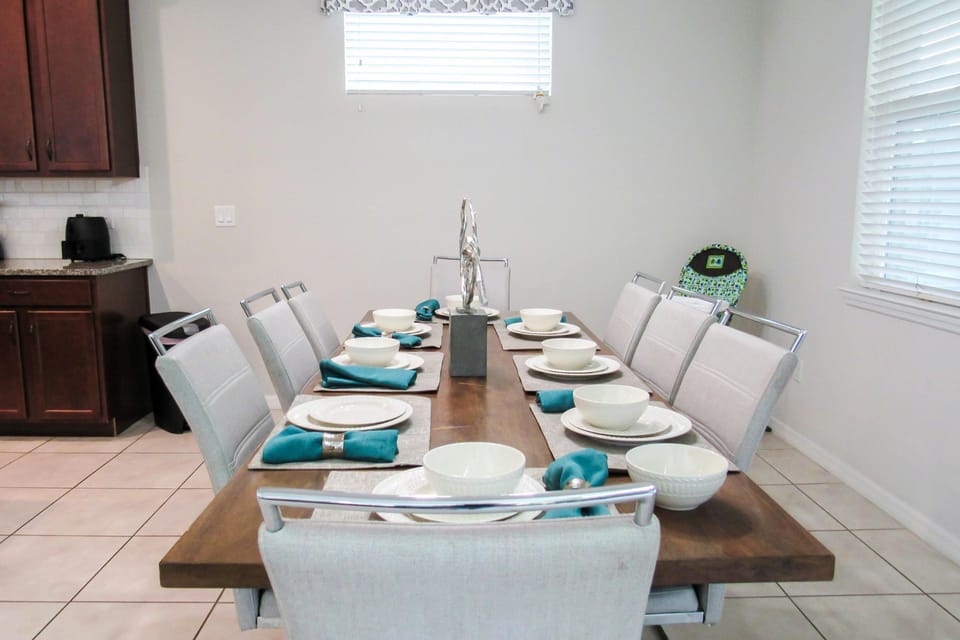 8-seater dining table