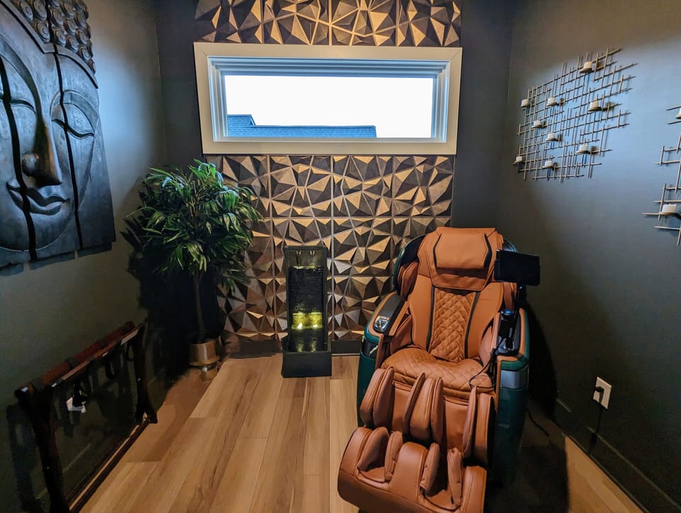 Unwind and Recharge: Experience Ultimate Relaxation in Our High-Tech Massage Chair.