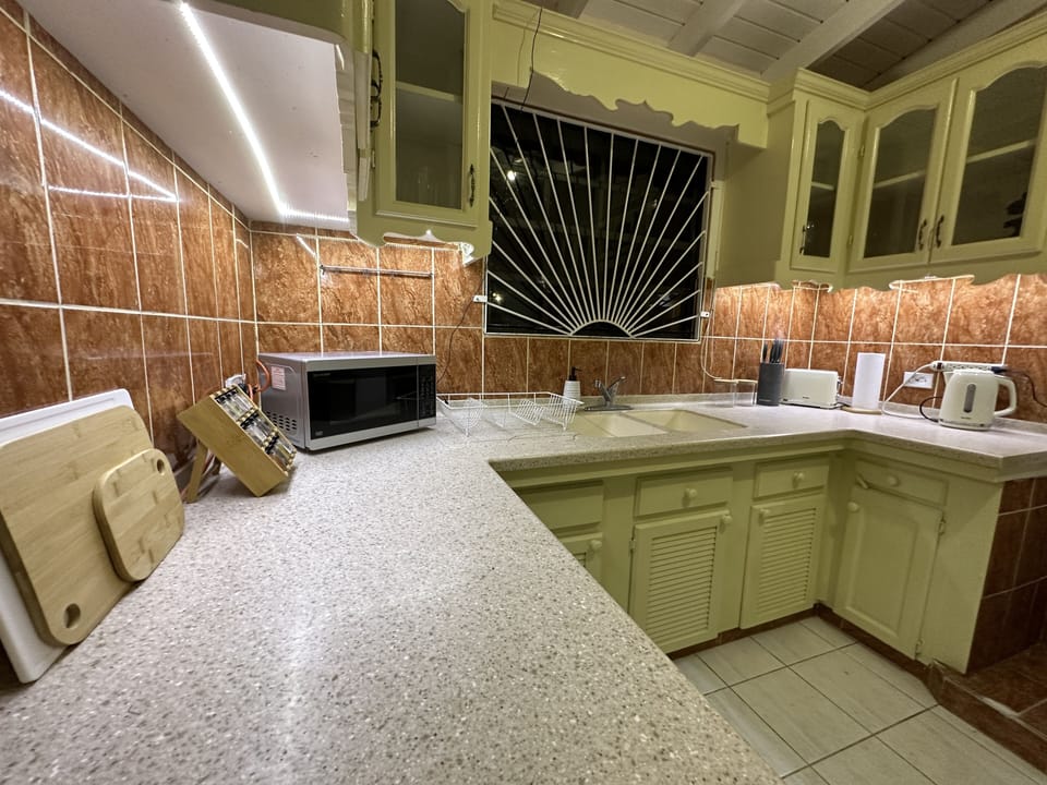 Large fully equipped kitchen