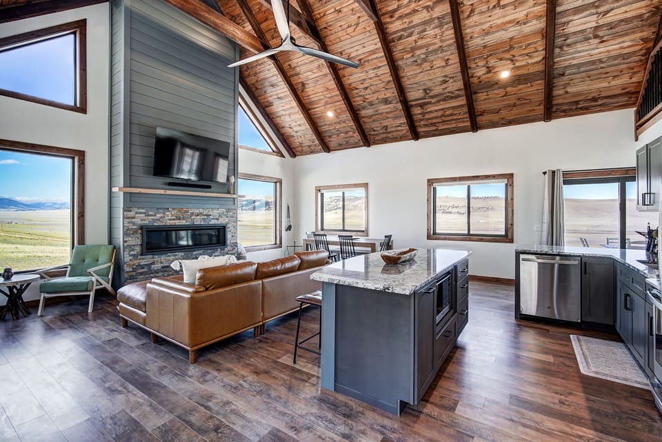 Surprisingly roomy and open! [Great Room, Kitchen, Main Level]