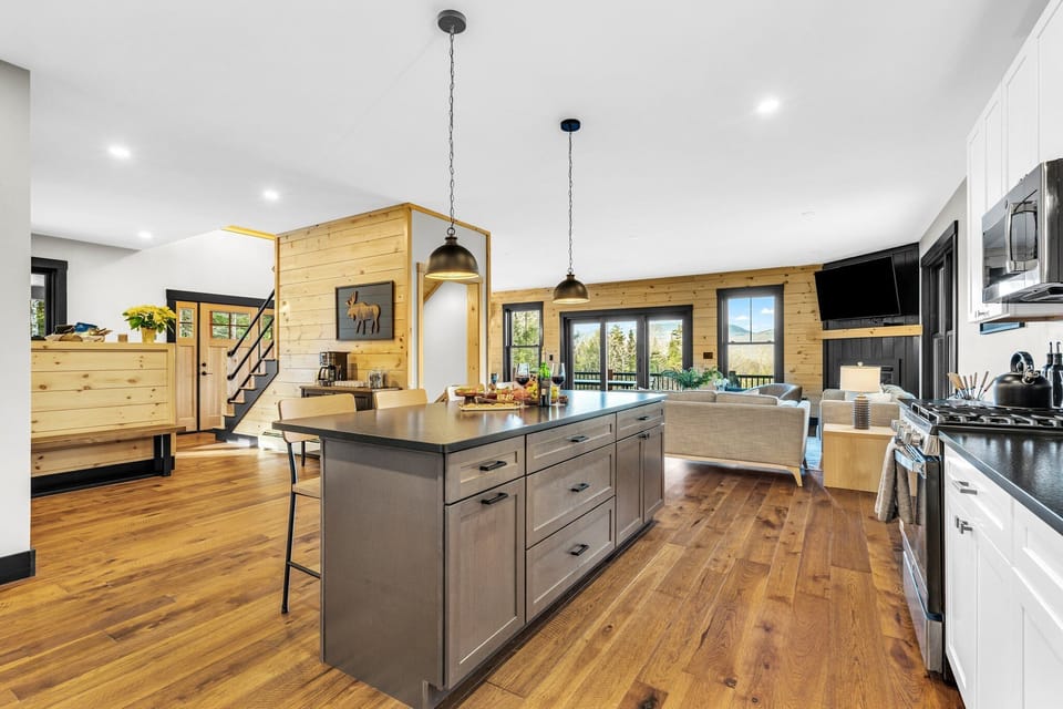 Plenty of room in the spacious kitchen to cook, hang out, and relax.