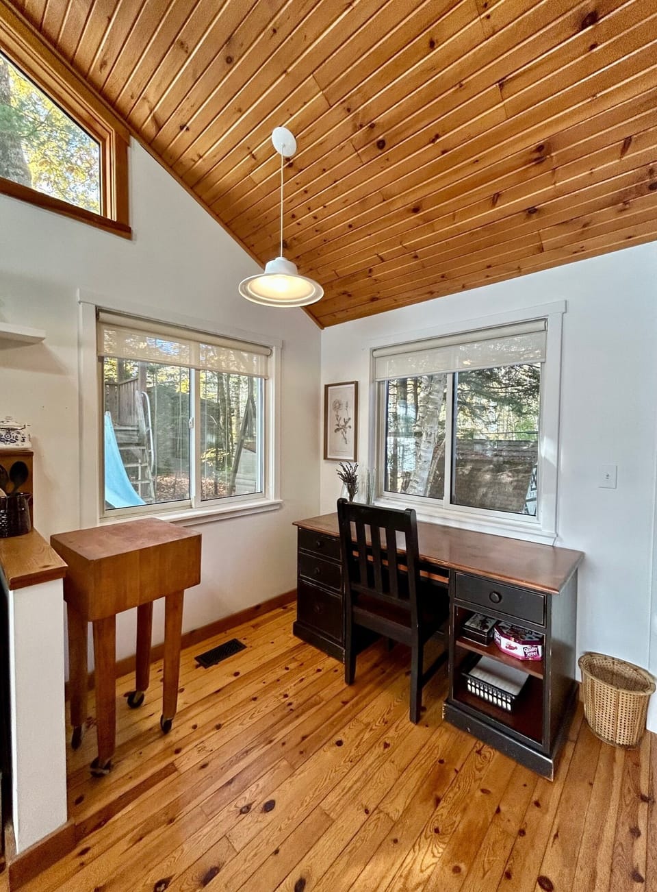 Desk area with high speed internet