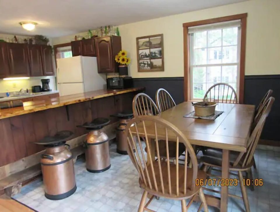 The dinning area 