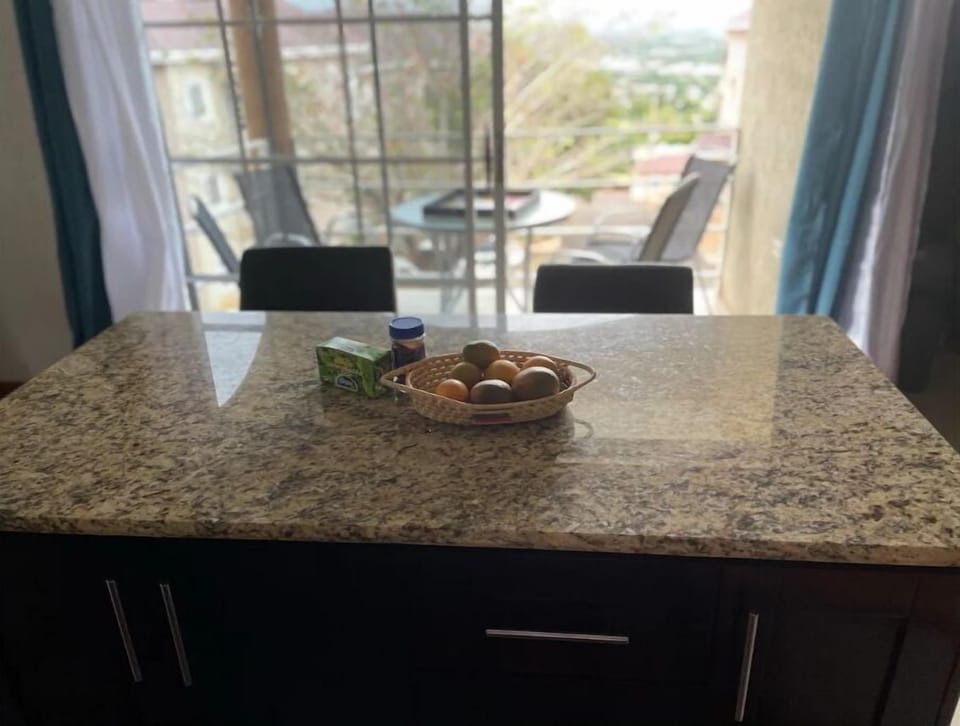 View of balcony from kitchen