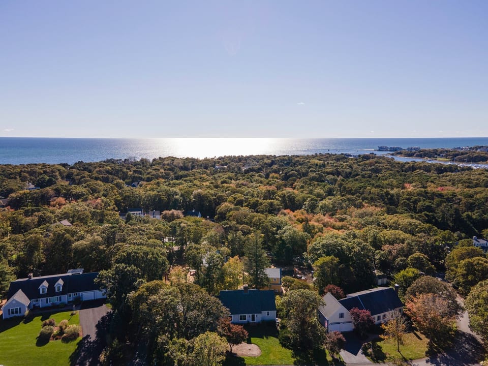 Aerial View of Nantucket Harbor