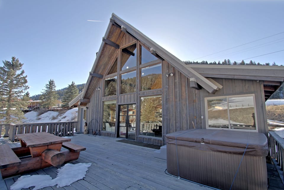 Peace Like A River Cabin faces east, so enjoy the sunrise!