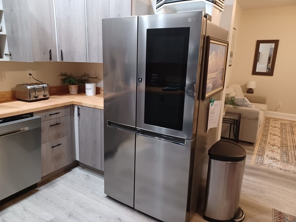 Refrigerator with Glass Door Access