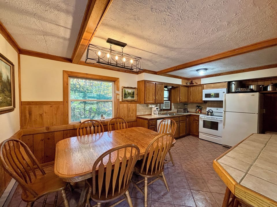 another view of 2nd floor kitchen/dining.