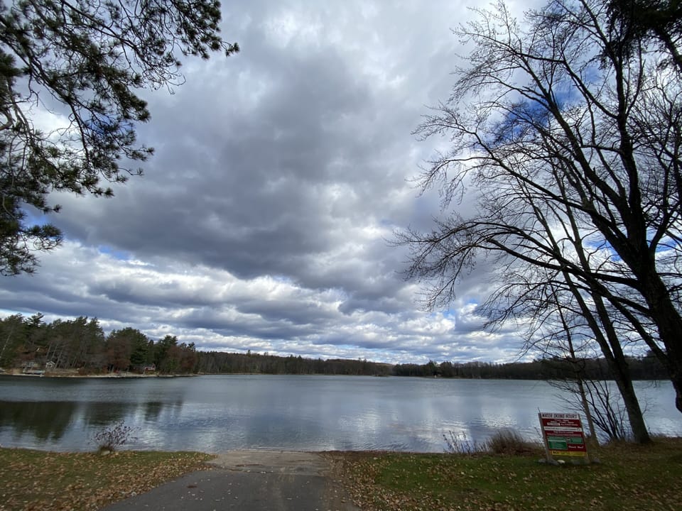 Waubee Lake 2/10th mile away