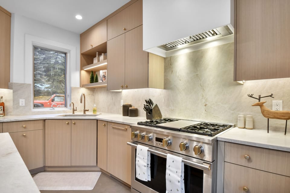 Modern kitchen with sleek cabinetry, premium appliances, and elegant lighting for effortless entertaining.