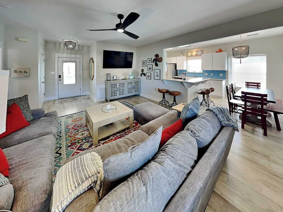 Open Concept Living Room, Kitchen, & Dining Area - Second Floor