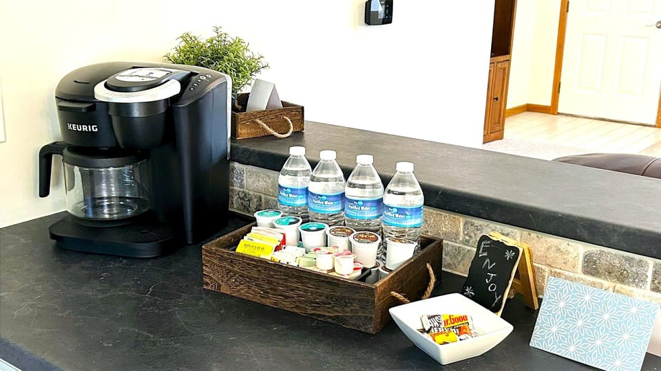 Kitchen with dual coffee pot