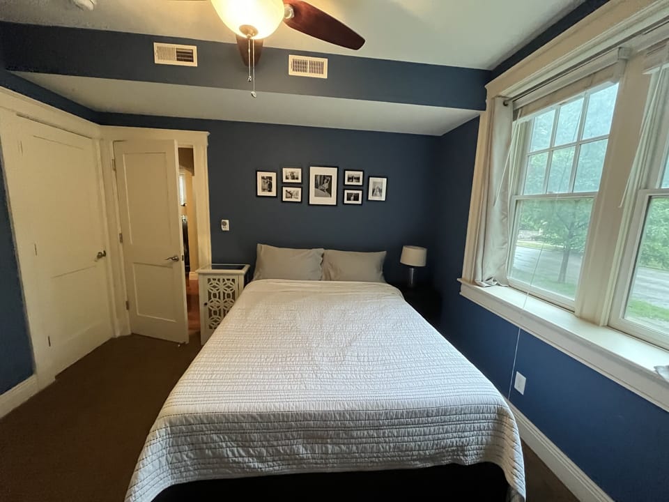 Incredible park views with blackout curtains. 