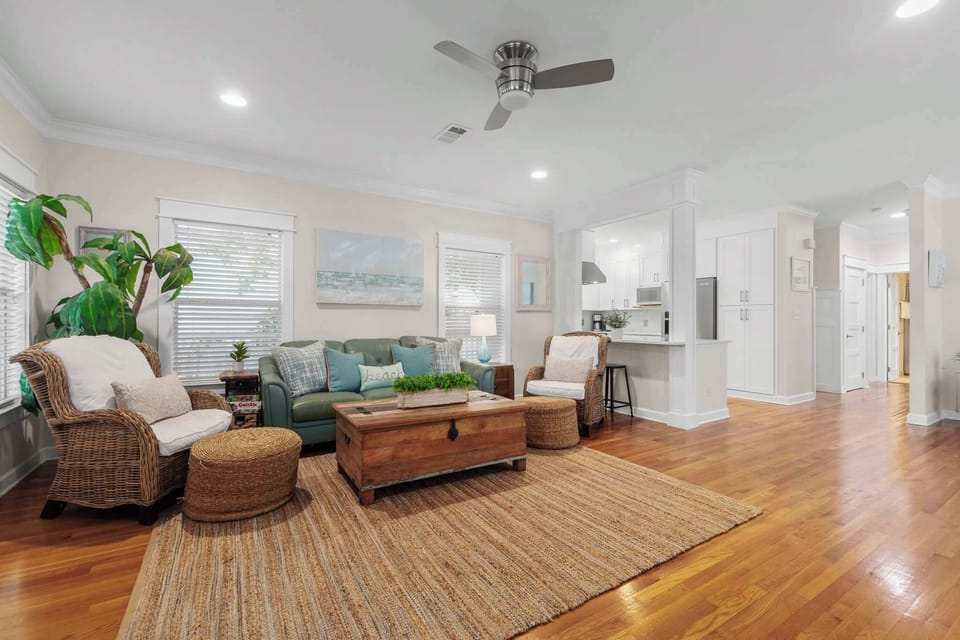 Settle into our comfortable living room and make yourself at home.