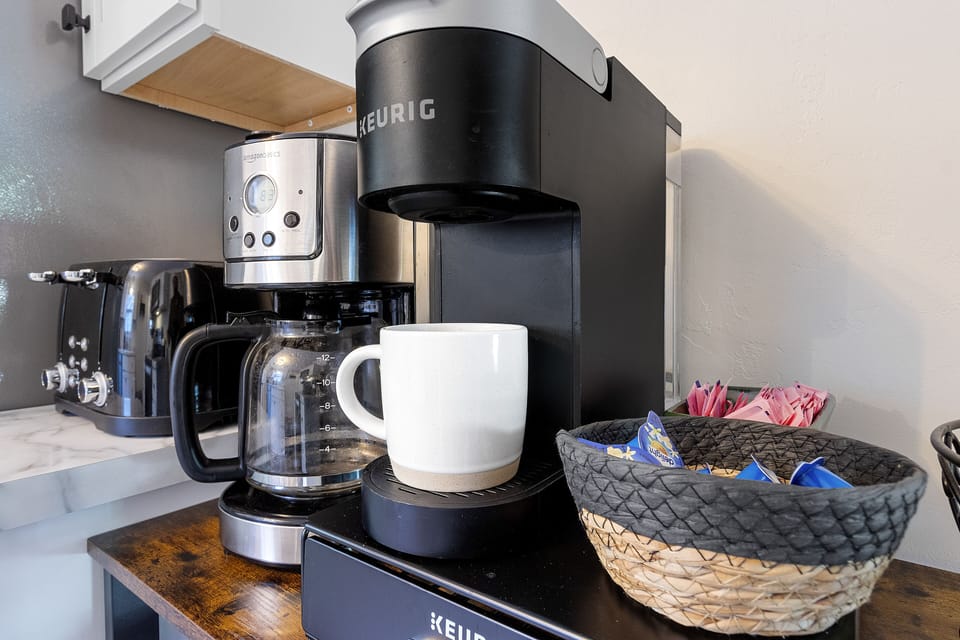 Enjoy a freshly brewed coffee just the way you like it